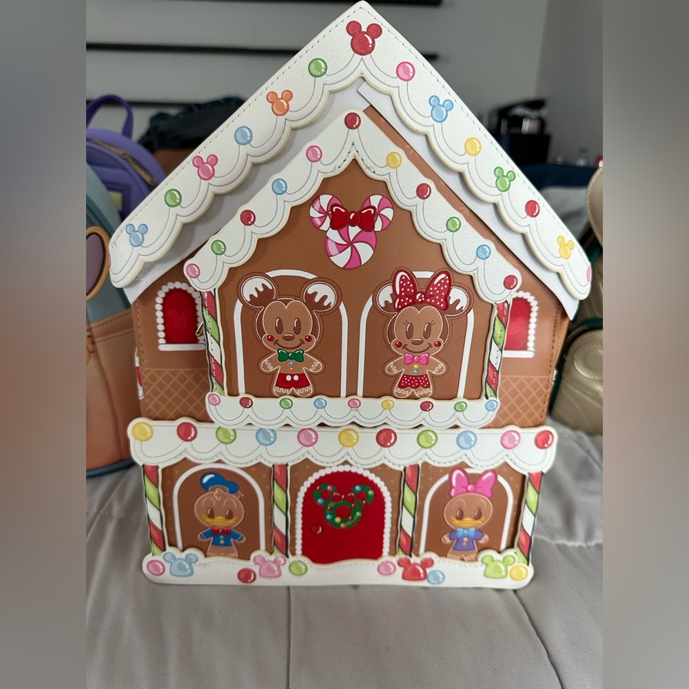 Loungefly gingerbread Christmas backpack